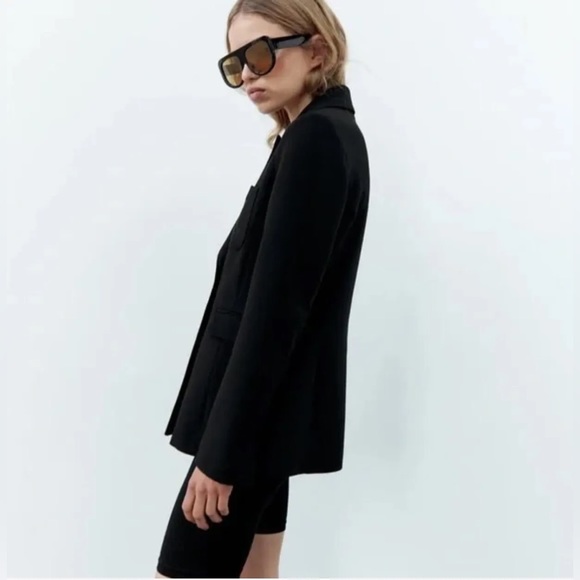 ZARA double breasted embroidery details blazer NEW🔥 - Picture 3 of 9